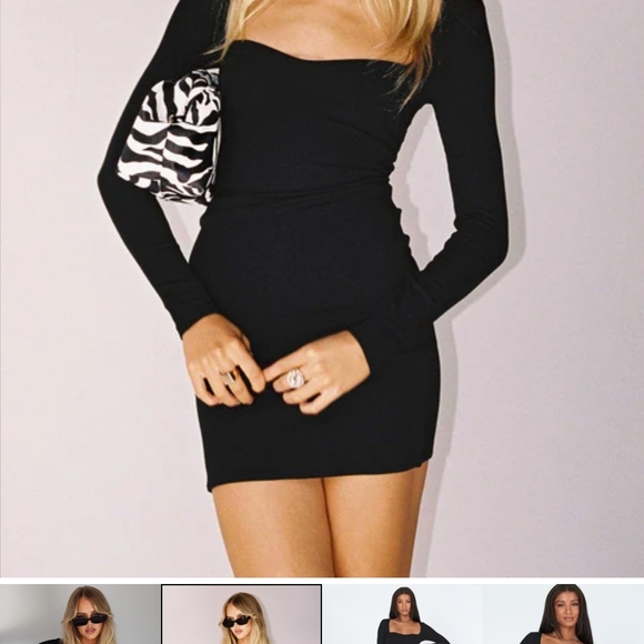 Princess Polly Black Strapless Bodycon Dress - Picture 1 of 8